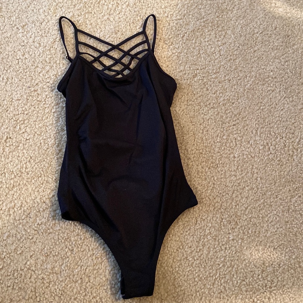 Scrappy Black Bodysuit